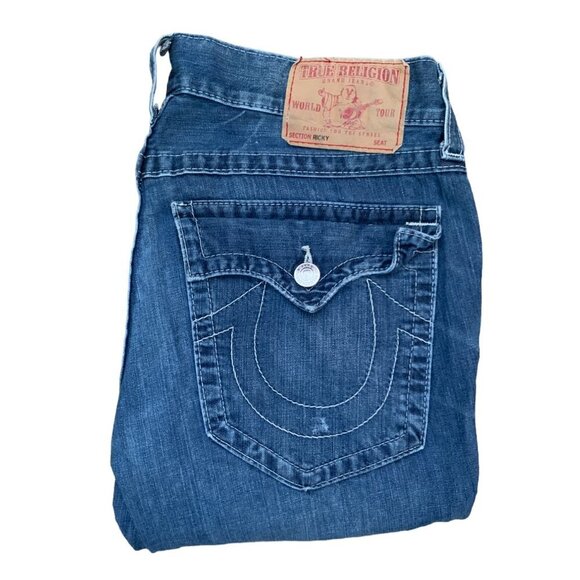Vintage True Religion Jeans Size 34 RICKY - Picture 1 of 6